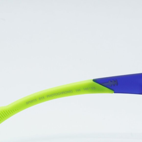 Adidas SP0015 91X Shield Sunglasses - Matte Blue \ Blue Mirror - Picture 8 of 10